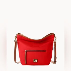 Dooney & Bourke wayfarer small hobo crossbody bag red